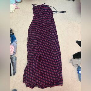 Tommy Hilfiger Navy and Red Striped Garment